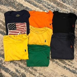 Size 2t/24 month Ralph Lauren polo boys tee shirts - lot of 7